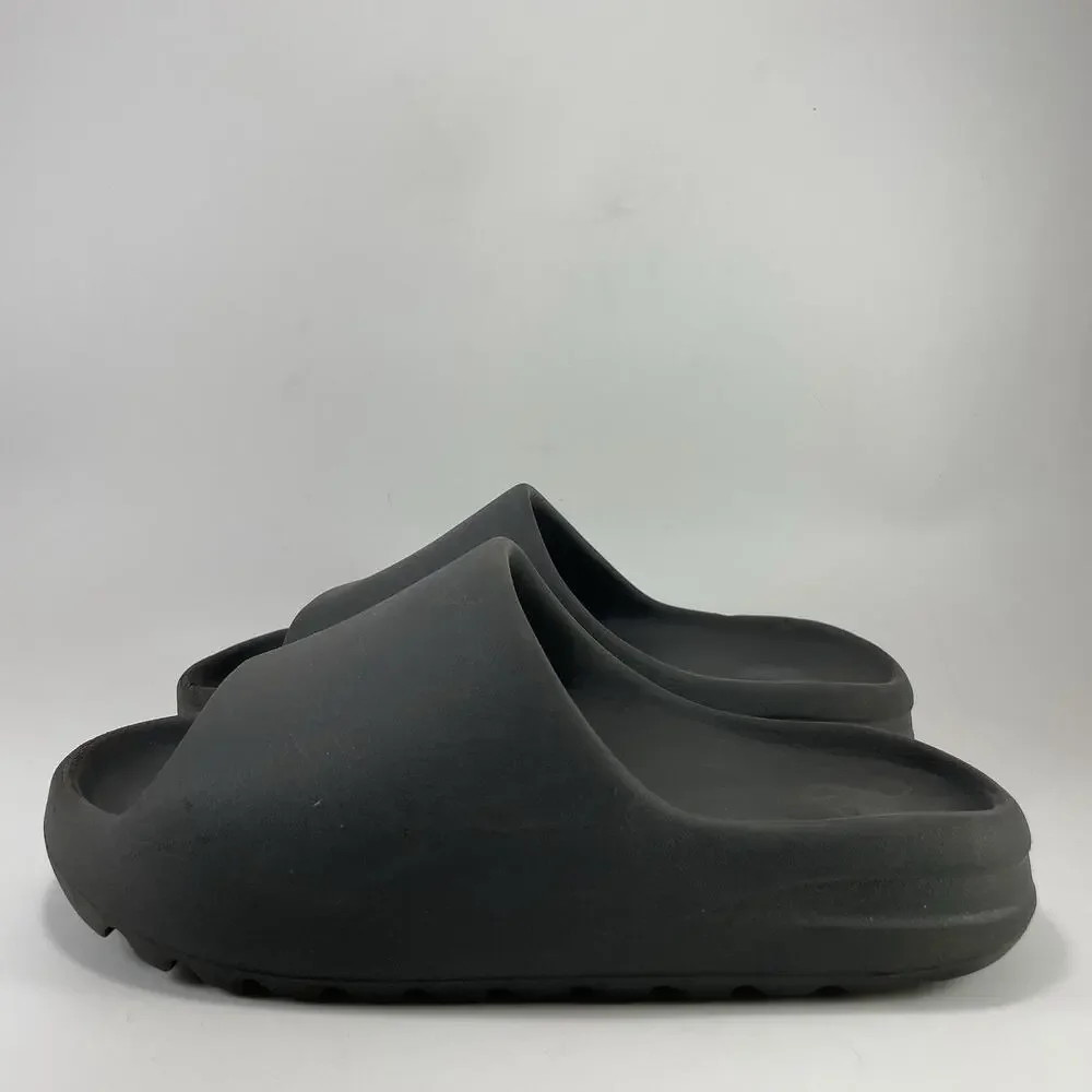 Adidas Yeezy Slide Onyx Mens Size 7 Black Charcoal Dark Grey Foam Sandals
